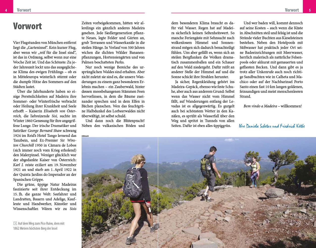 Beispielinhalt (Bild) Reise Know-How Reiseführer Madeira und Porto Santo mit 18 Wanderungen inklusive Inselfaltplan