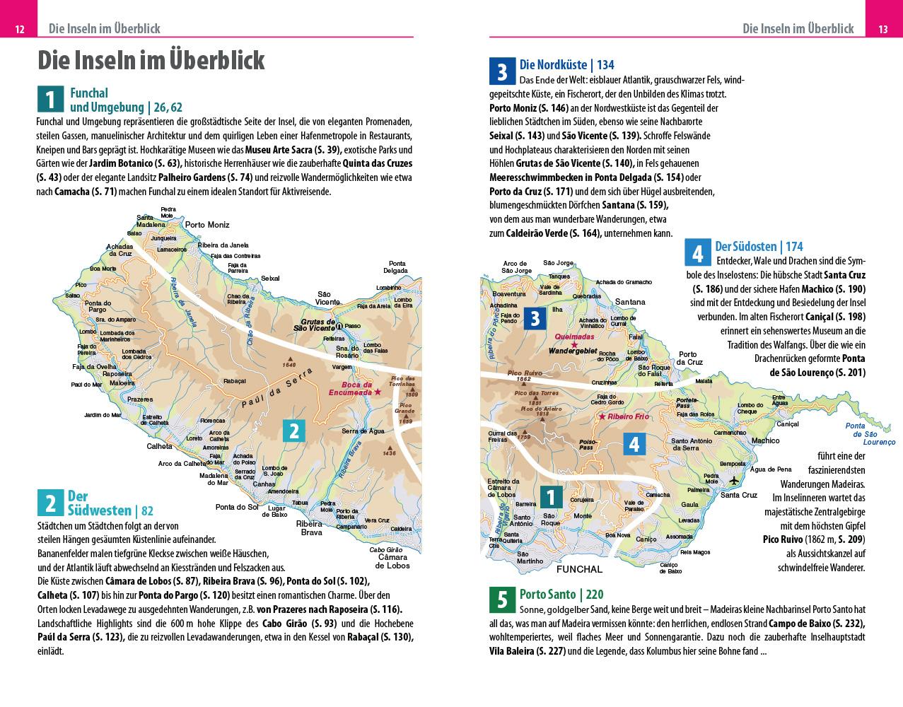 Beispielinhalt (Bild) Reise Know-How Reiseführer Madeira und Porto Santo mit 18 Wanderungen inklusive Inselfaltplan