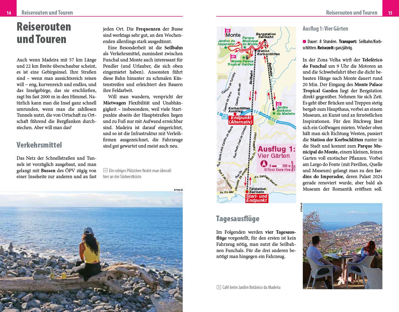 Beispielinhalt (Bild) Reise Know-How Reiseführer Madeira und Porto Santo mit 18 Wanderungen inklusive Inselfaltplan