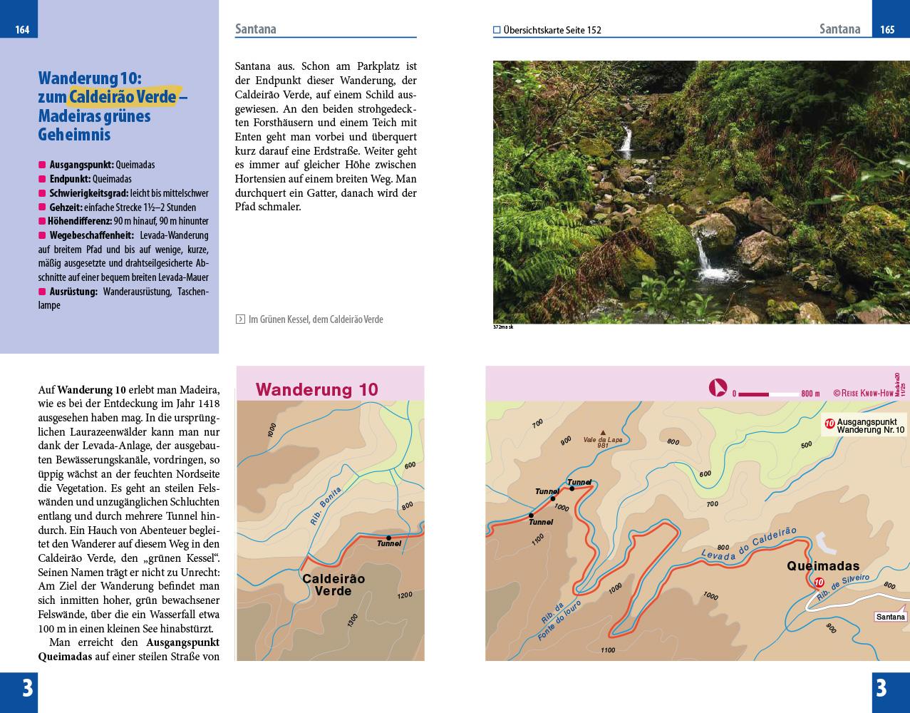 Beispielinhalt (Bild) Reise Know-How Reiseführer Madeira und Porto Santo mit 18 Wanderungen inklusive Inselfaltplan
