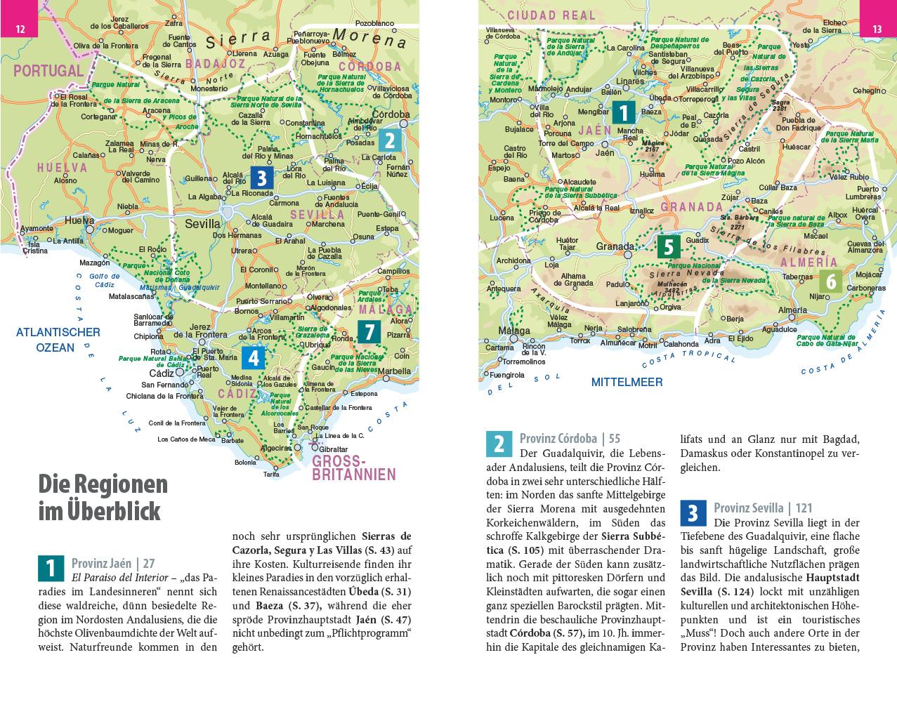 Beispielinhalt (Bild) Reise Know-How Reiseführer Andalusien