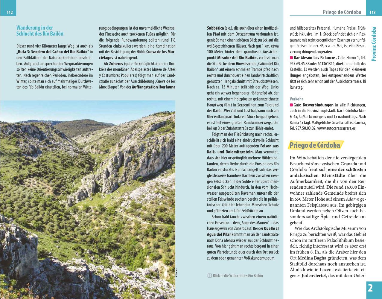 Beispielinhalt (Bild) Reise Know-How Reiseführer Andalusien