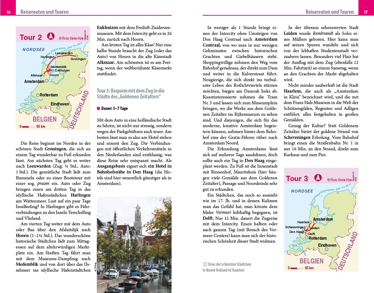 Beispielinhalt (Bild) Reise Know-How Reiseführer Niederlande