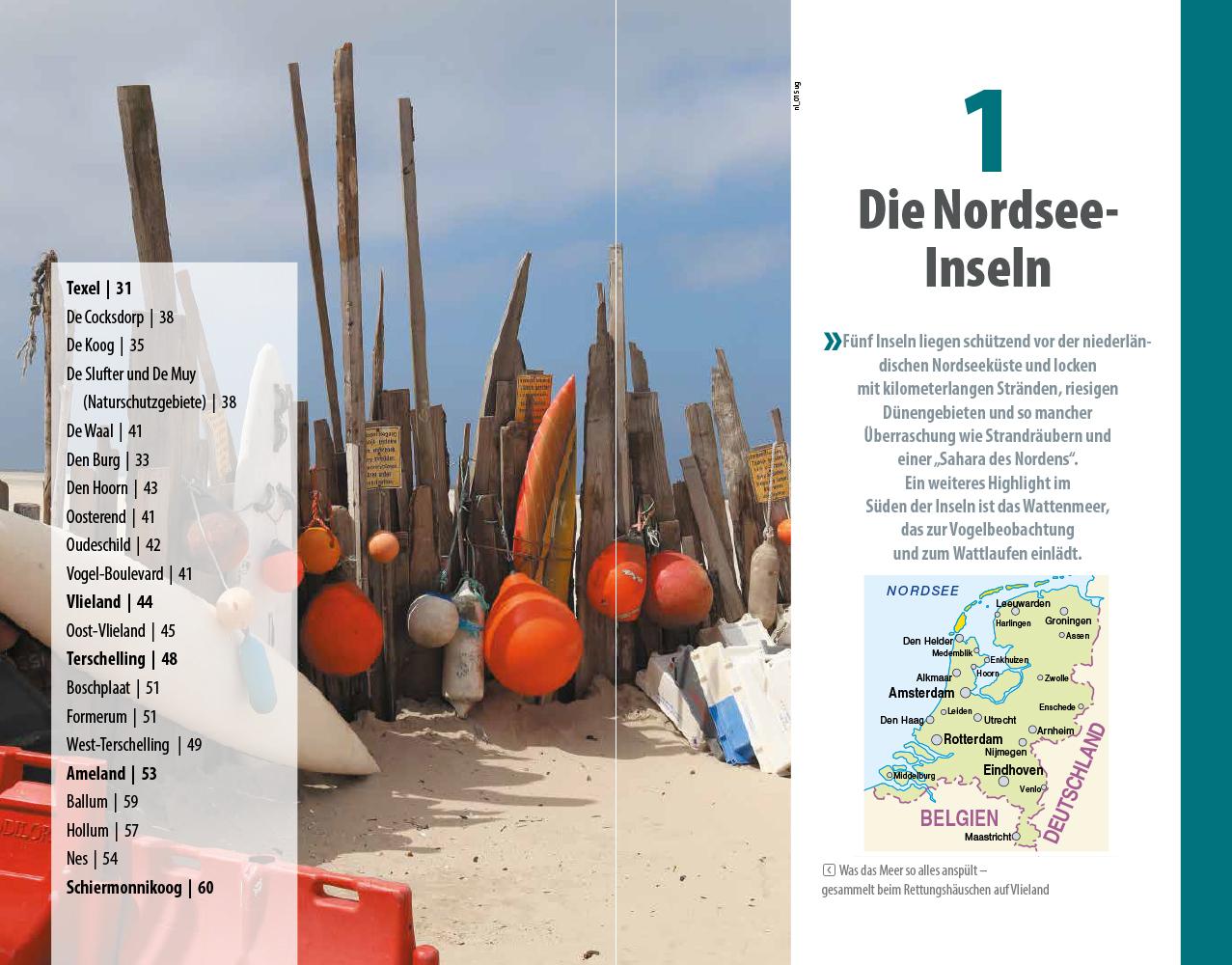 Beispielinhalt (Bild) Reise Know-How Reiseführer Niederlande