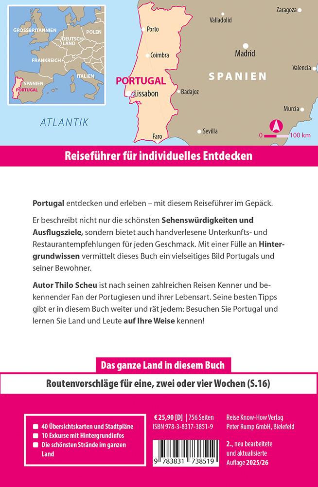 Beispielinhalt (Bild) Reise Know-How Reiseführer Portugal