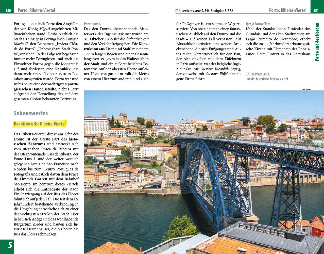 Beispielinhalt (Bild) Reise Know-How Reiseführer Portugal