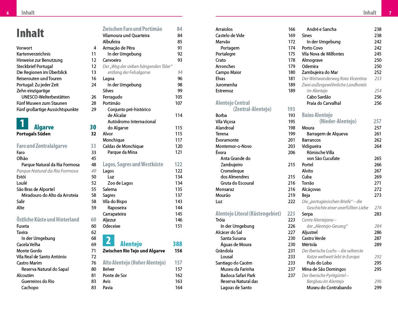 Beispielinhalt (Bild) Reise Know-How Reiseführer Portugal