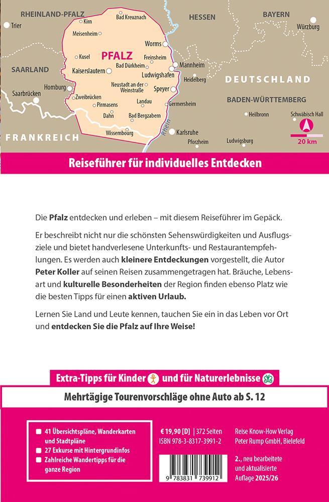 Beispielinhalt (Bild) Reise Know-How Reiseführer Pfalz