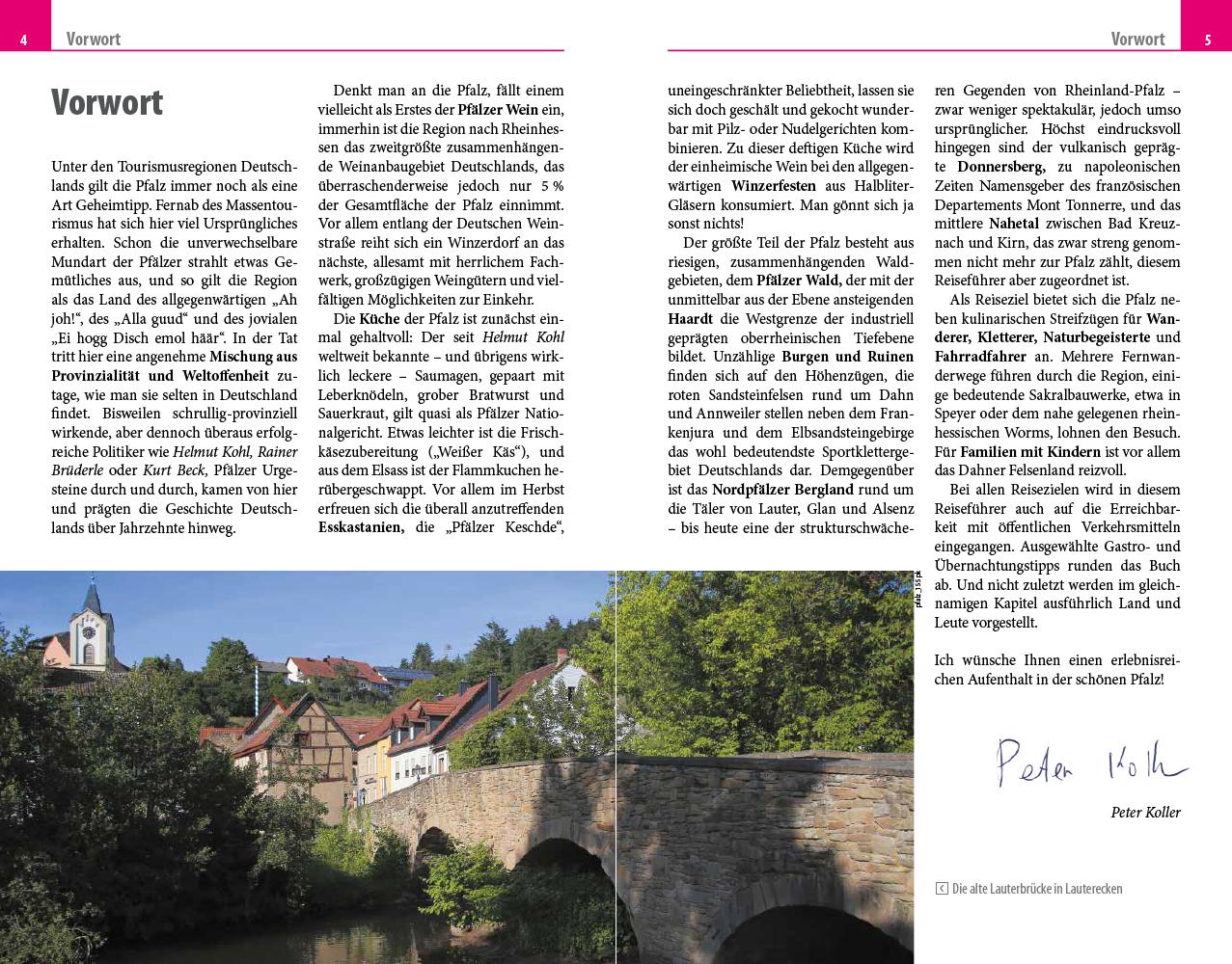 Beispielinhalt (Bild) Reise Know-How Reiseführer Pfalz