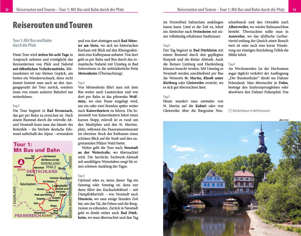 Beispielinhalt (Bild) Reise Know-How Reiseführer Pfalz