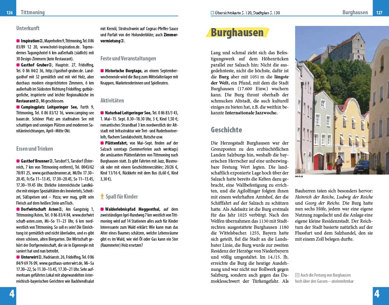 Beispielinhalt (Bild) Reise Know-How Reiseführer Chiemgau, Berchtesgadener Land