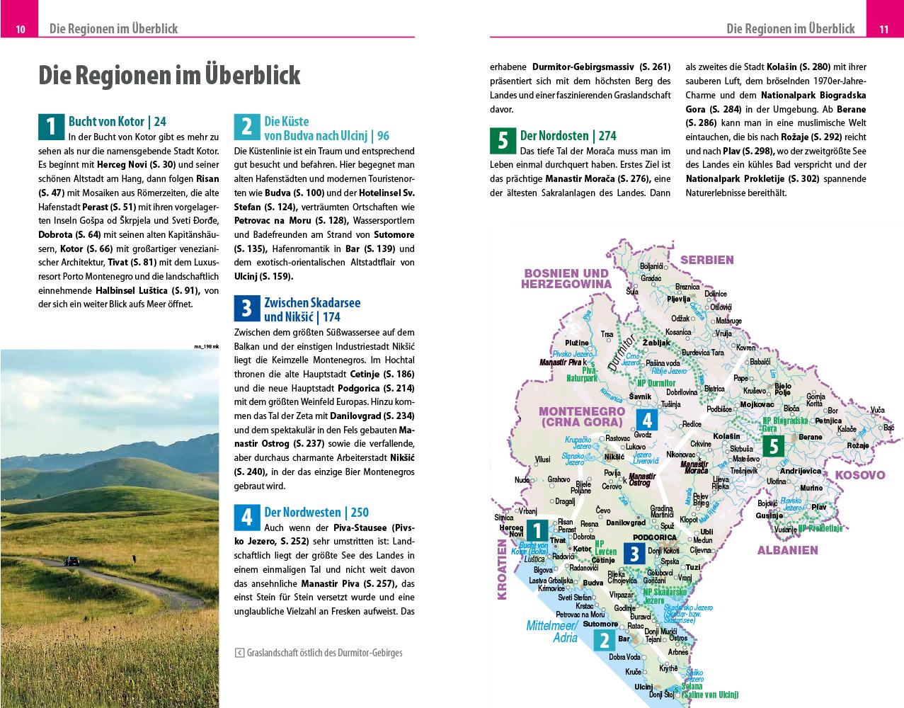 Beispielinhalt (Bild) Reise Know-How Reiseführer Montenegro