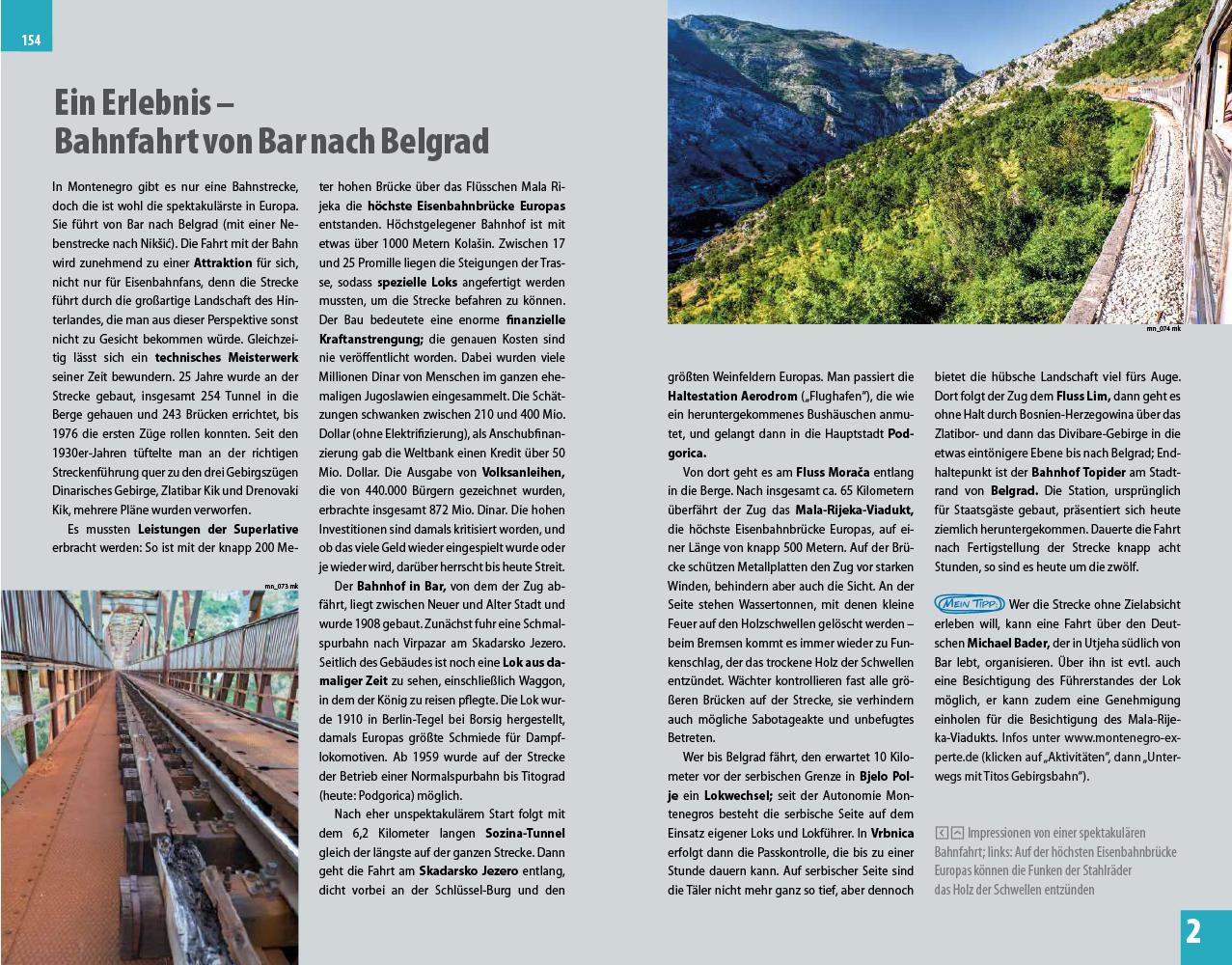 Beispielinhalt (Bild) Reise Know-How Reiseführer Montenegro