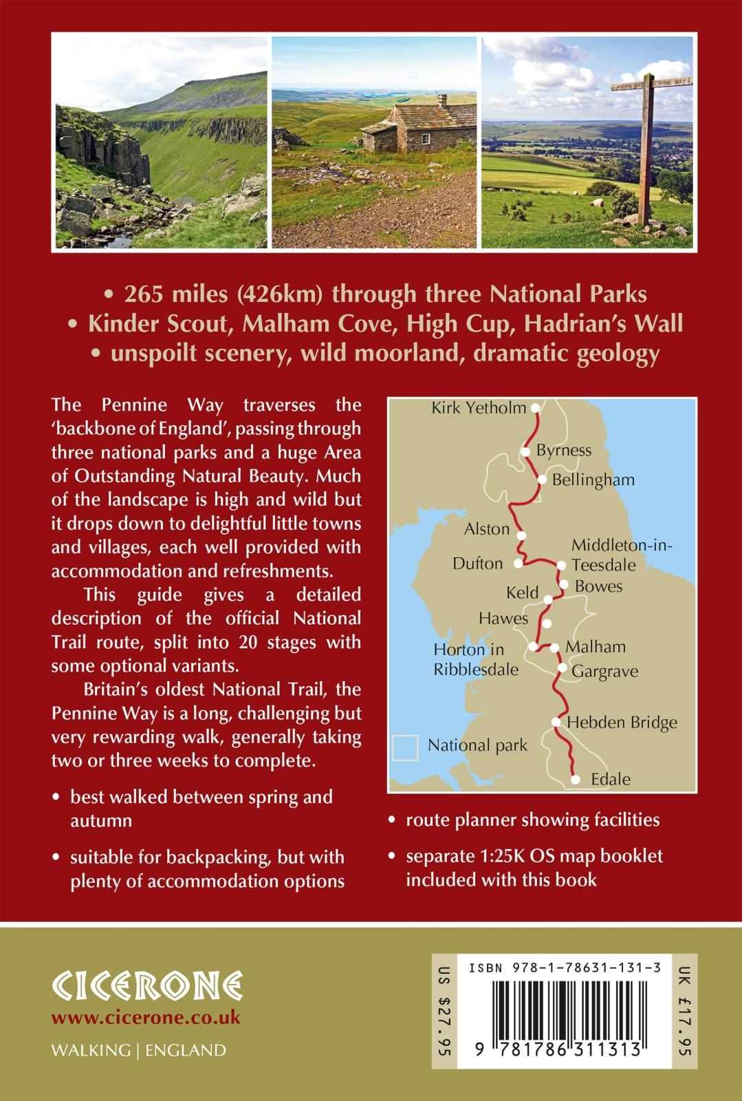 Rückseitencover Walking the Pennine Way