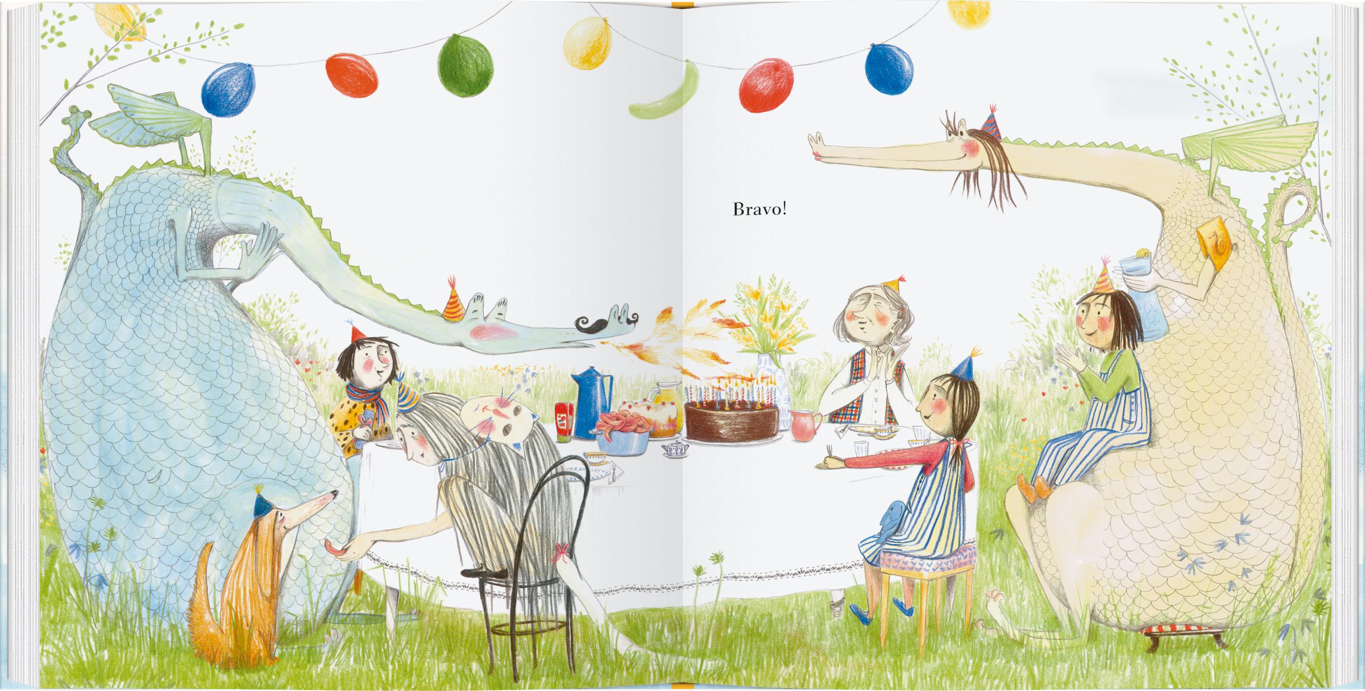 Beispielinhalt (Bild) Drachengeburtstag