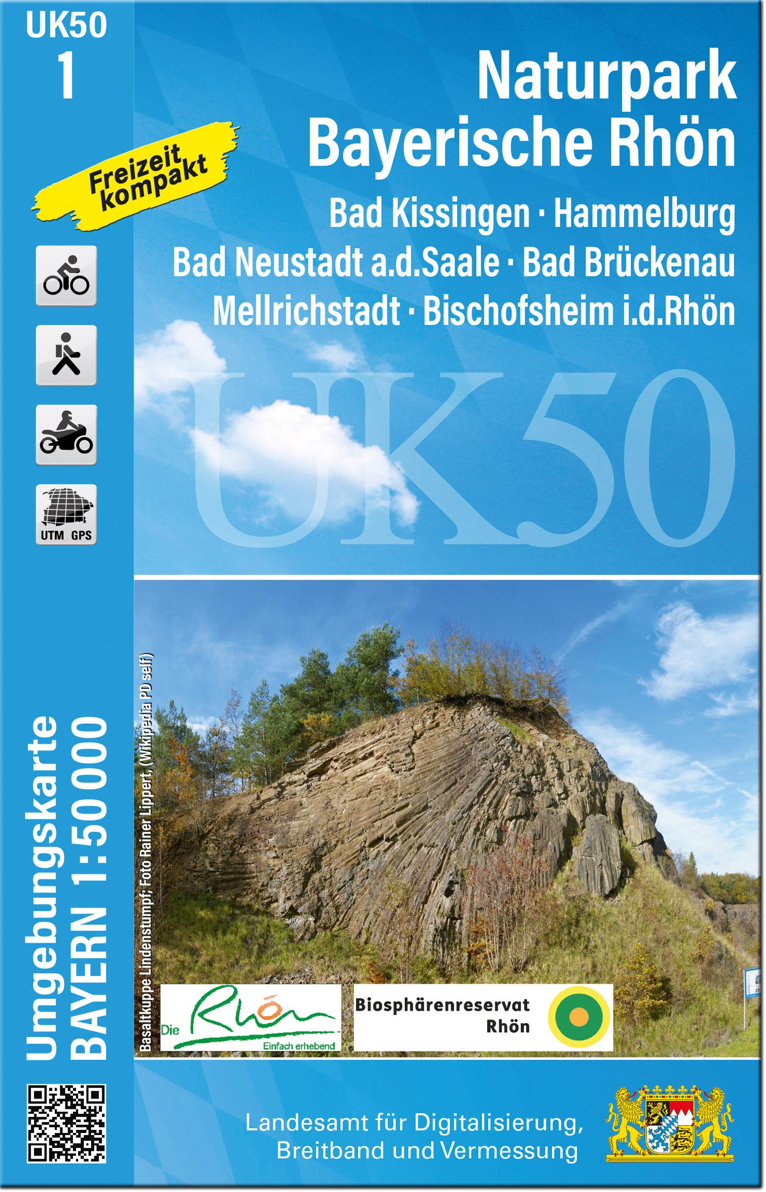 Vorderes Coverbild UK50-1 Naturpark Bayerische Rhön