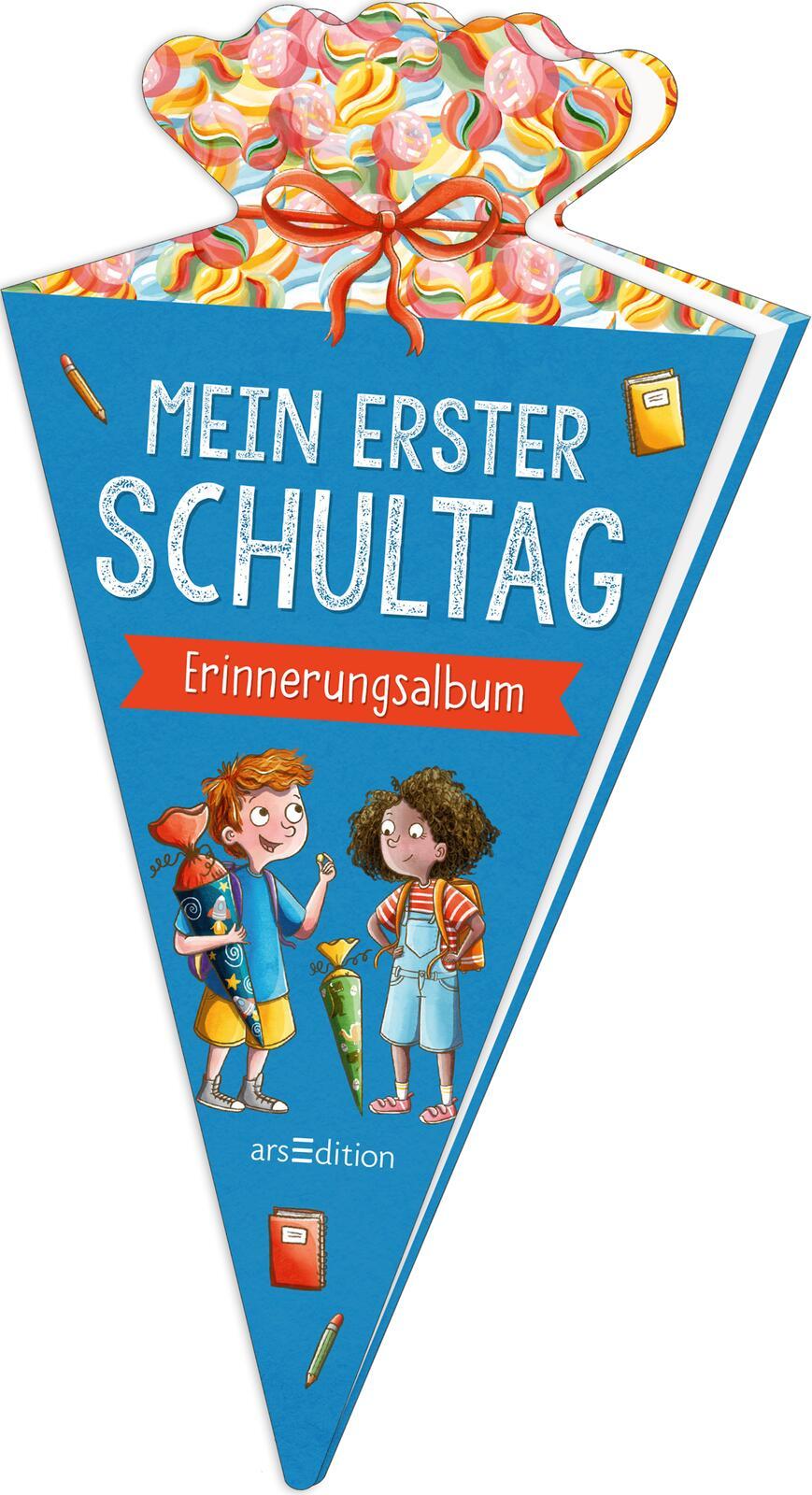Vorderes Coverbild Mein erster Schultag - Erinnerungsalbum in Schultüten-Form
