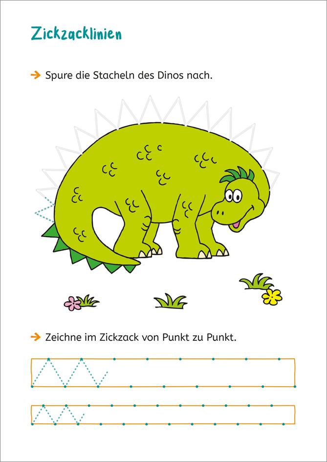 Beispielinhalt (Bild) LERNSTERN. Schwungübungen mit Spurrillen