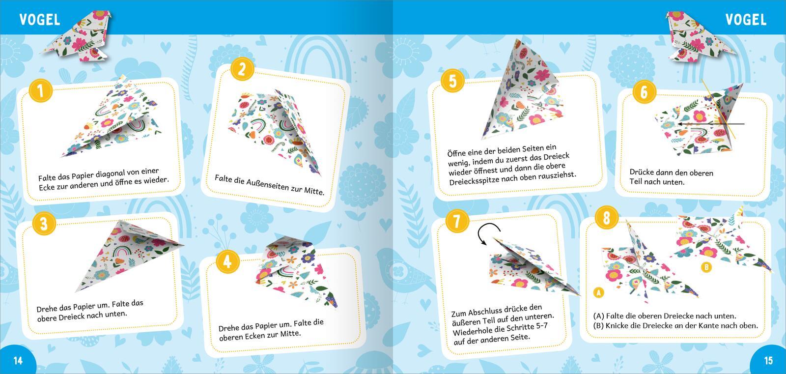 Beispielinhalt (Bild) Frühlings-Origami