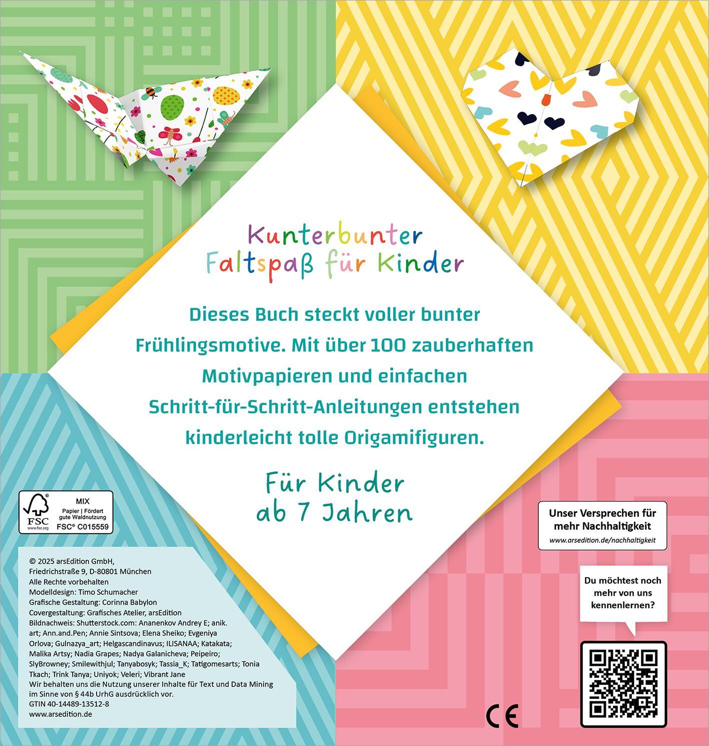 Rückseitencover Frühlings-Origami