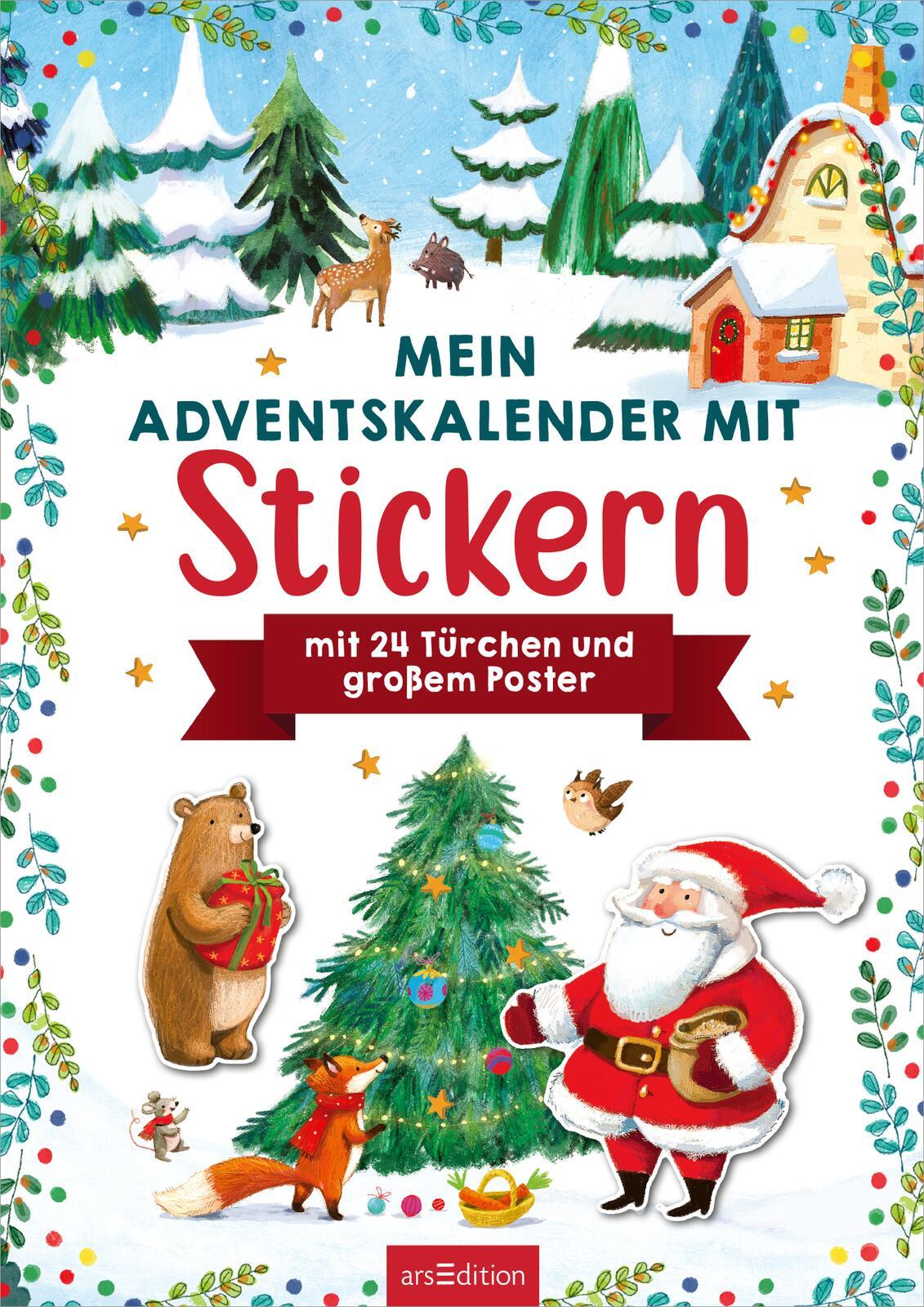 Beispielinhalt (Bild) Mein Adventskalender mit Stickern