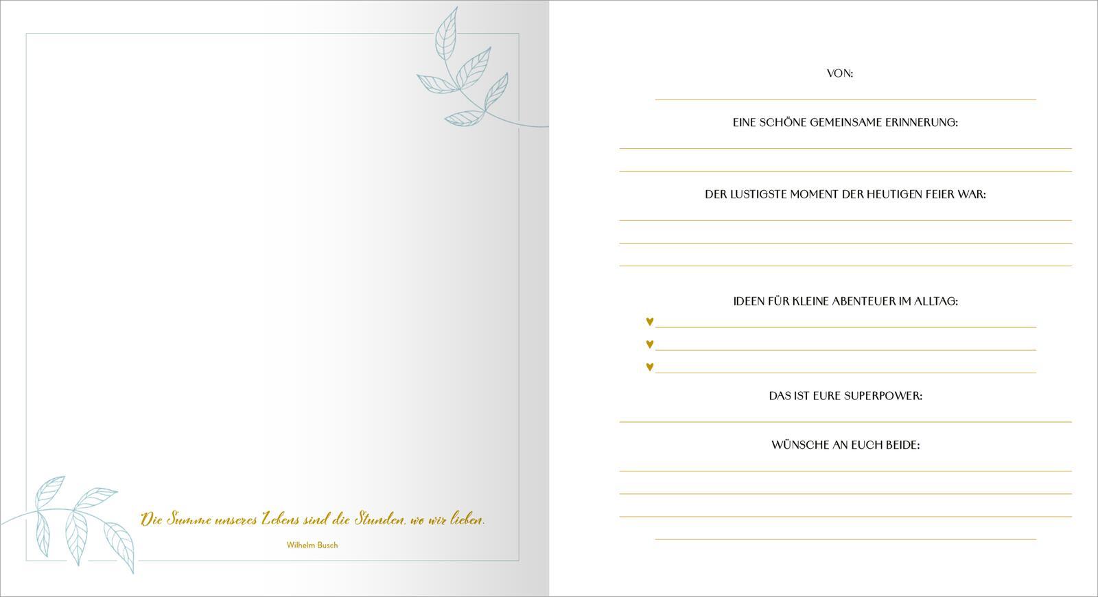 Beispielinhalt (Bild) Unsere Hochzeit - Unsere Gäste