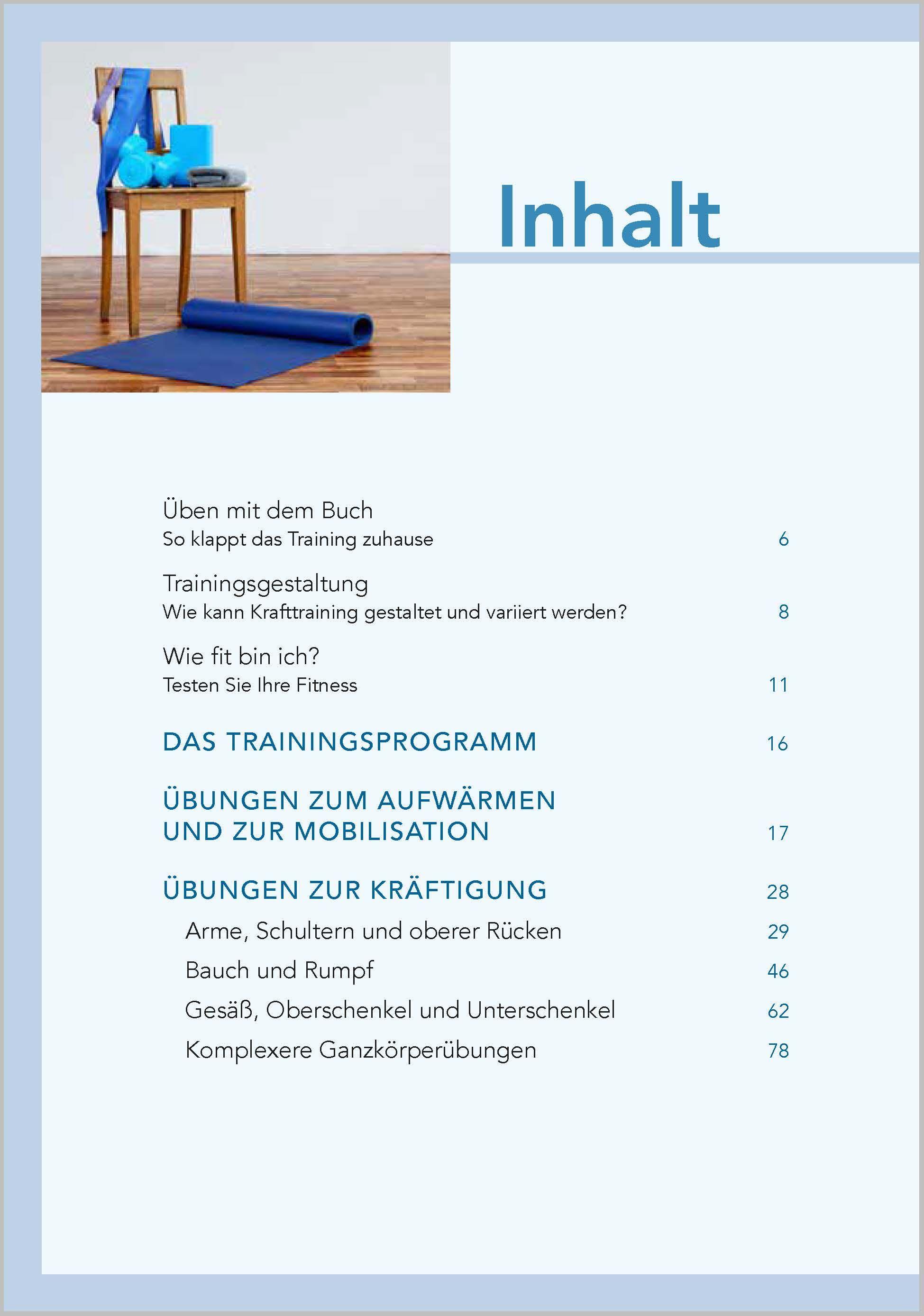 Beispielinhalt (Bild) Stark im Alter. Krafttraining für Senioren. Die besten Fitness-Übungen