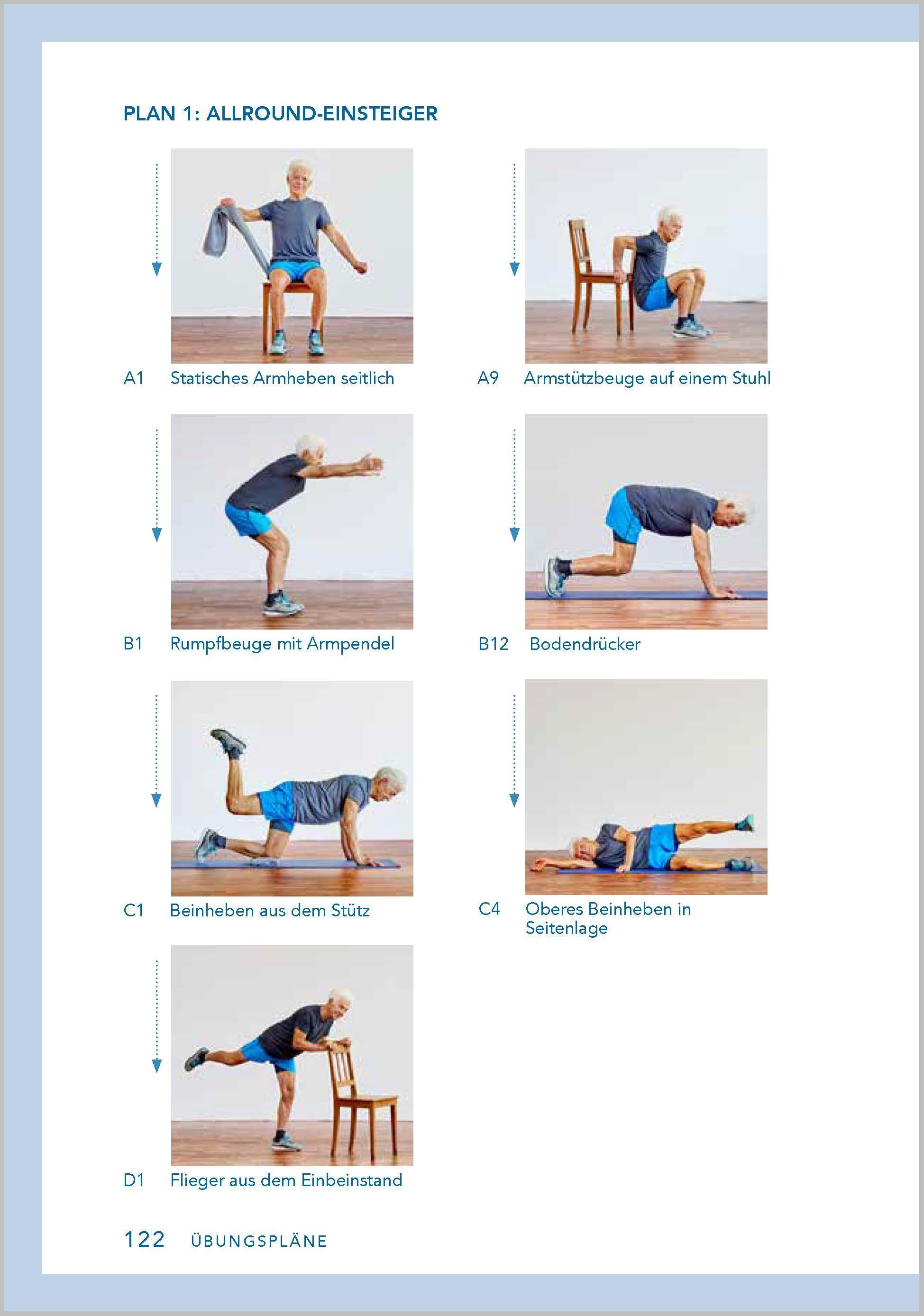 Beispielinhalt (Bild) Stark im Alter. Krafttraining für Senioren. Die besten Fitness-Übungen