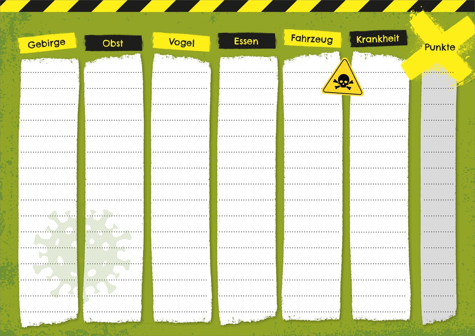 Beispielinhalt (Bild) Stadt, Land, gefährlich!