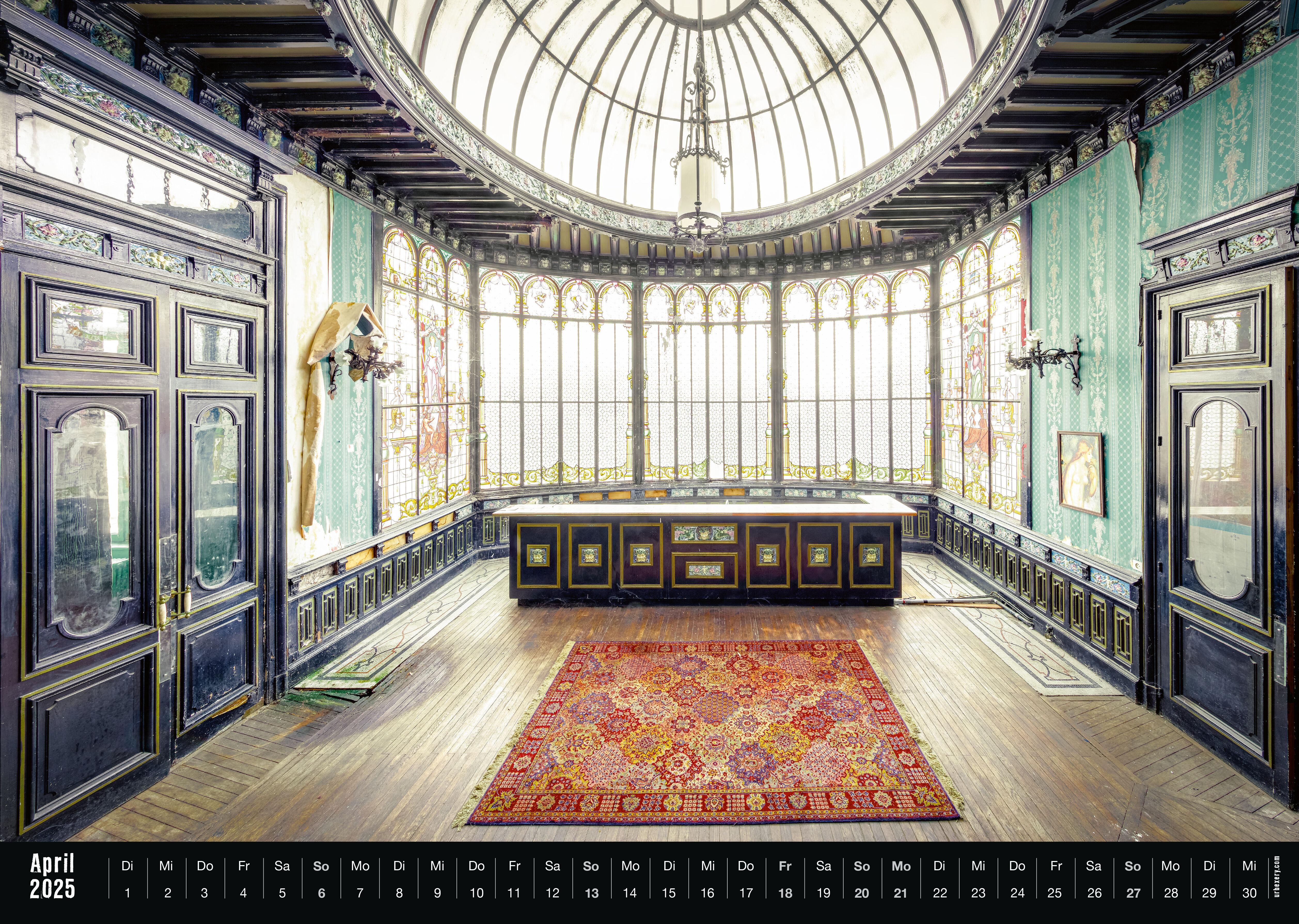 Beispielinhalt (Bild) Lost 2025 - Kalender Urbexery Abandoned Places A3 Calendar