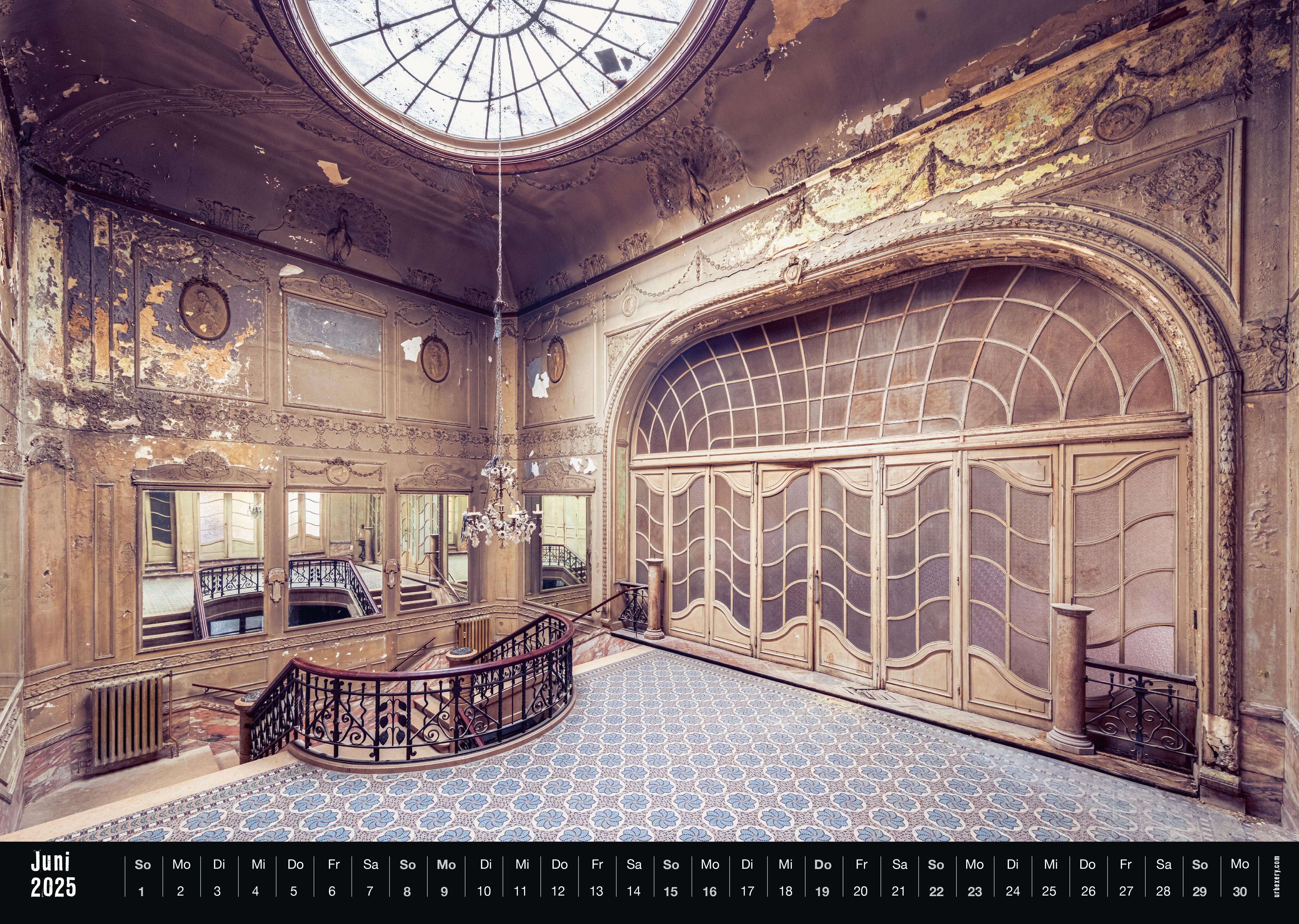 Beispielinhalt (Bild) Lost 2025 - Kalender Urbexery Abandoned Places A3 Calendar