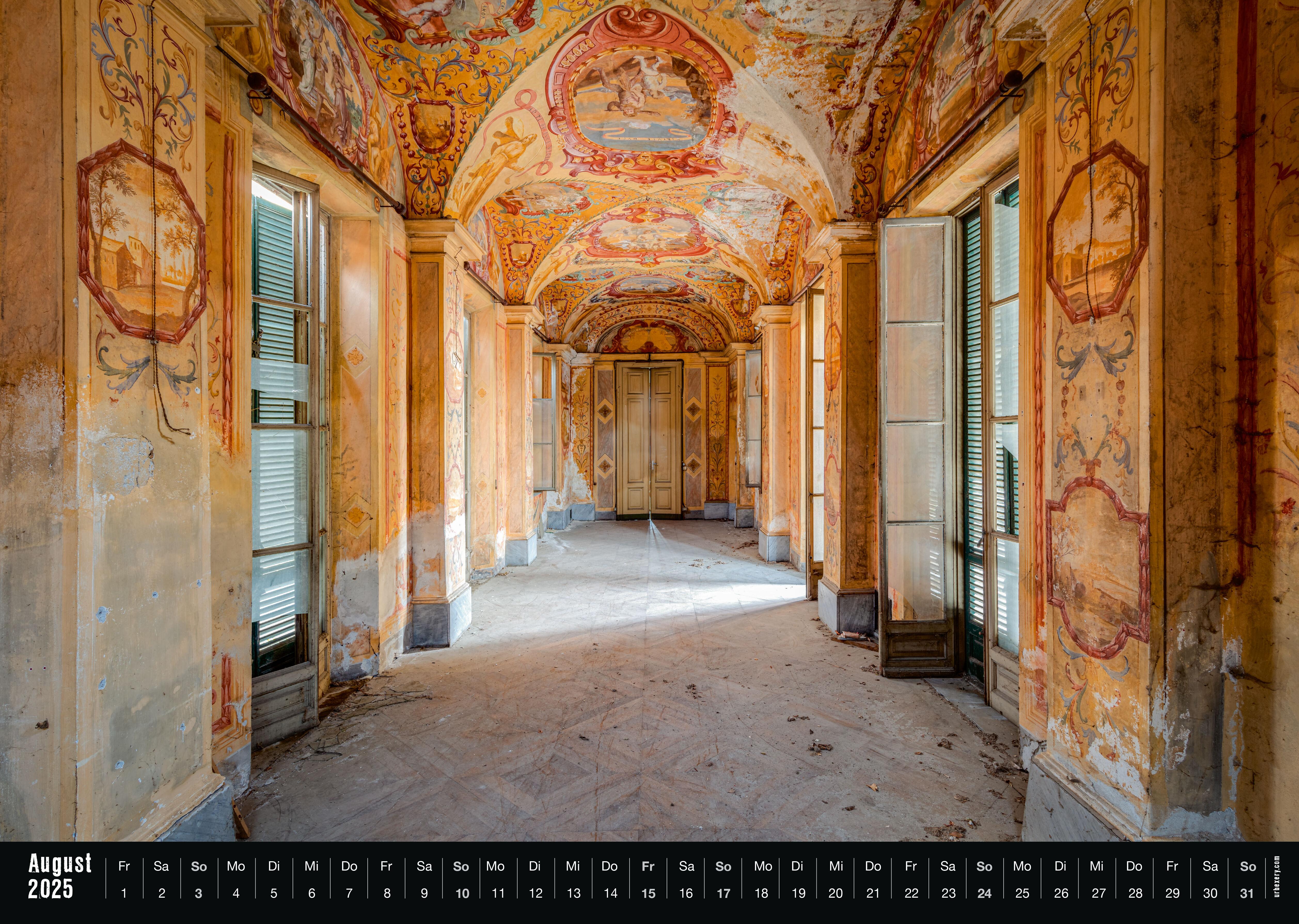 Beispielinhalt (Bild) Lost 2025 - Kalender Urbexery Abandoned Places A3 Calendar