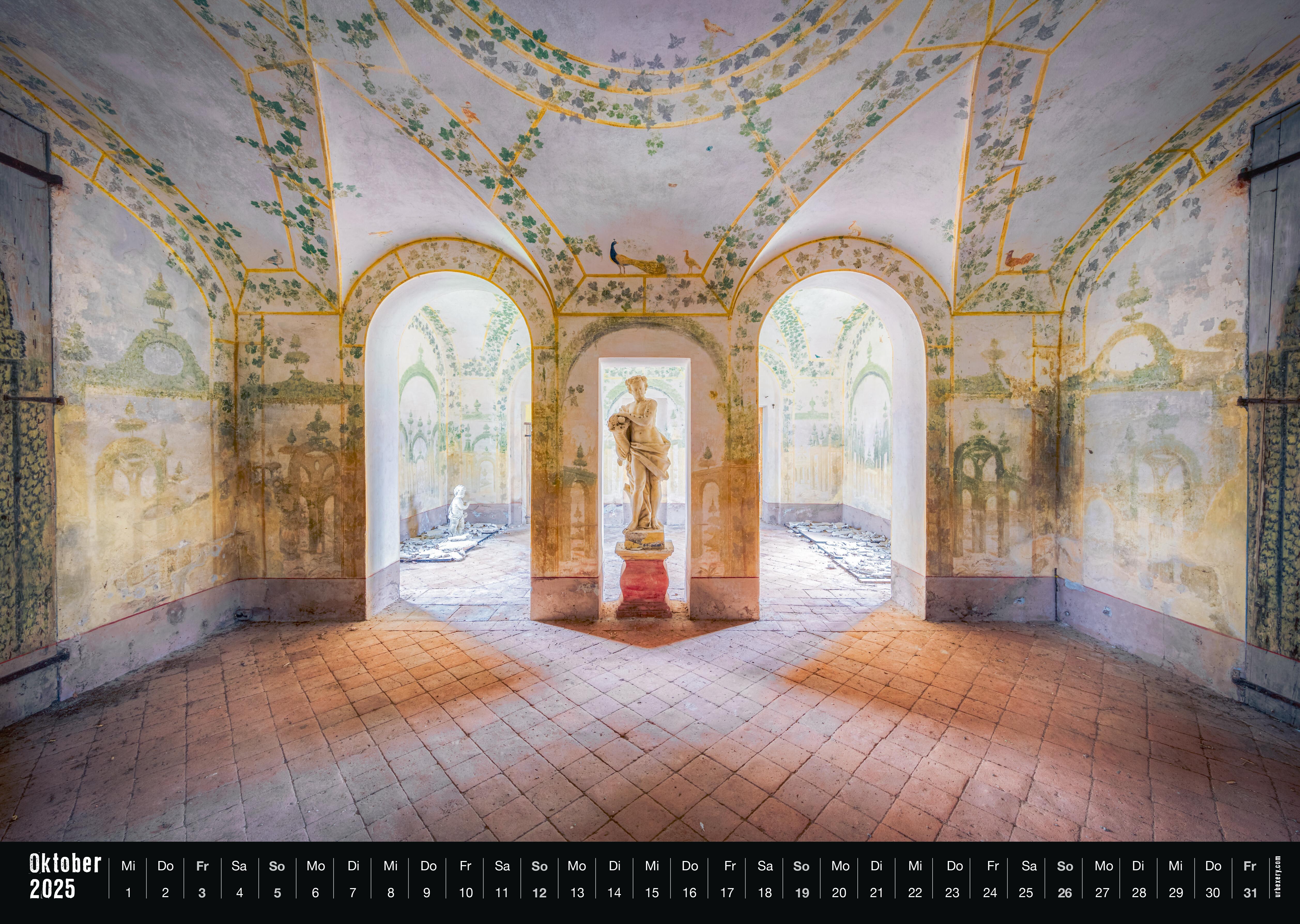 Beispielinhalt (Bild) Lost 2025 - Kalender Urbexery Abandoned Places A3 Calendar