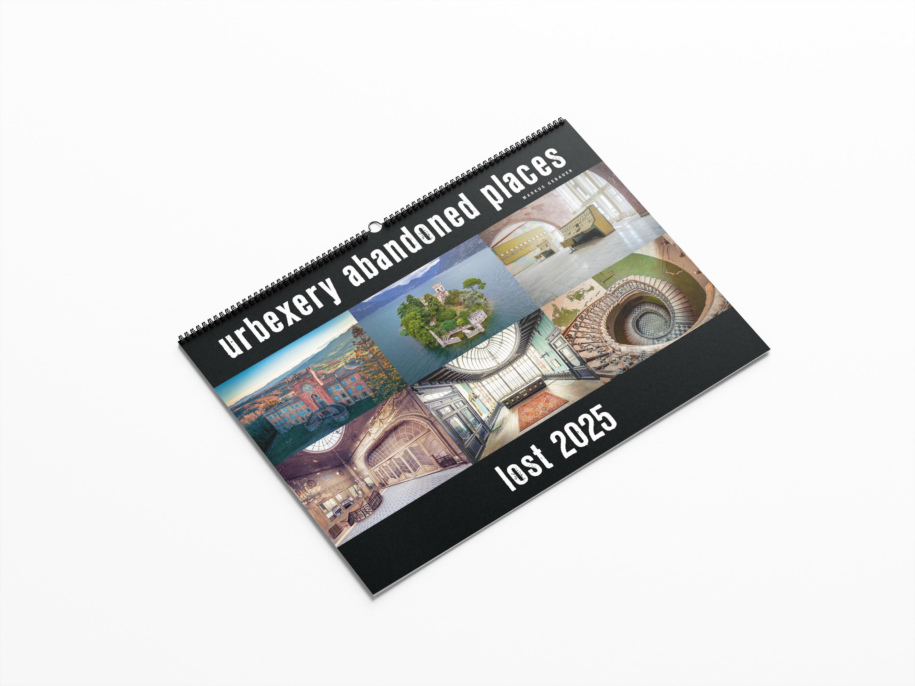 Beispielinhalt (Bild) Lost 2025 - Kalender Urbexery Abandoned Places A3 Calendar
