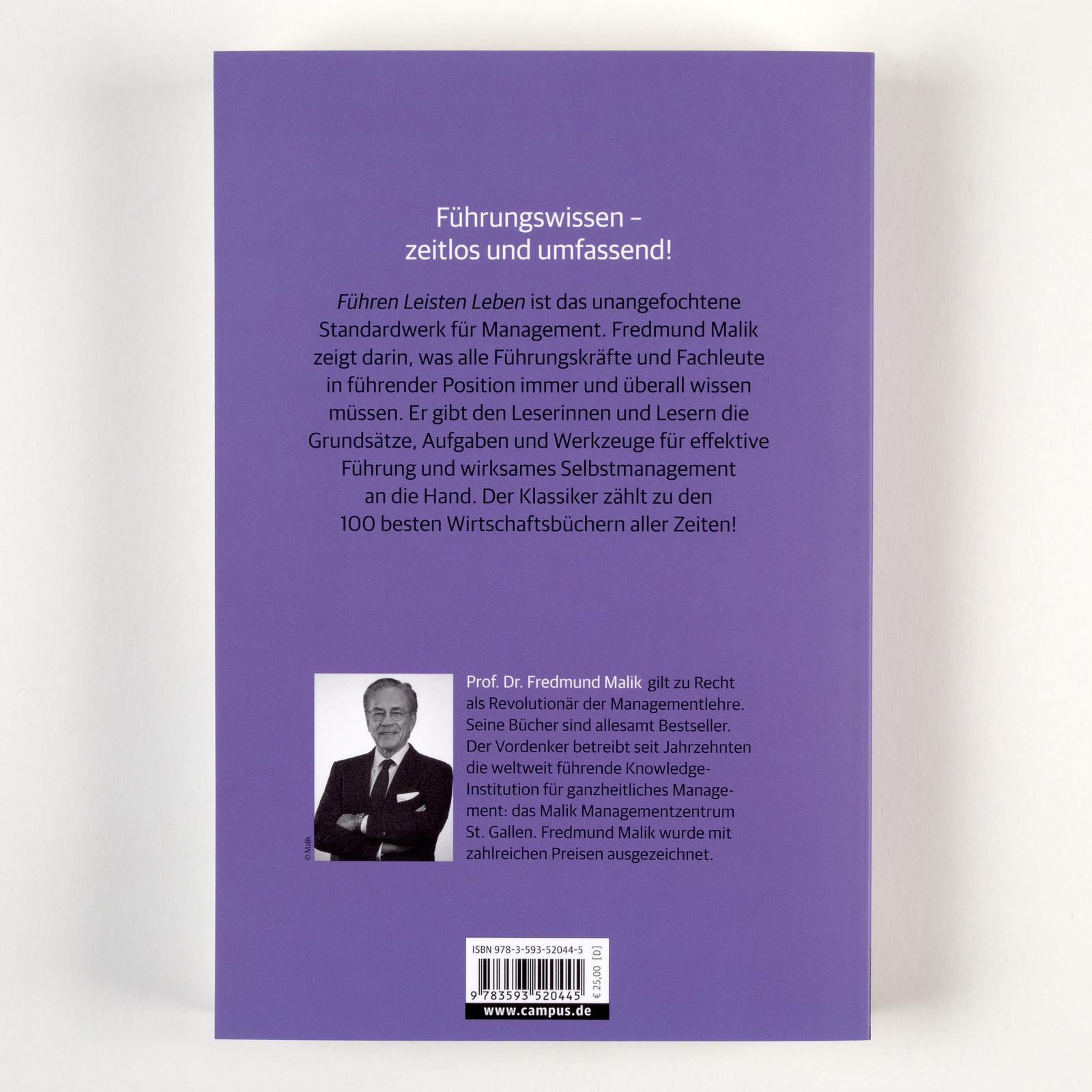 Rückseitencover Führen Leisten Leben