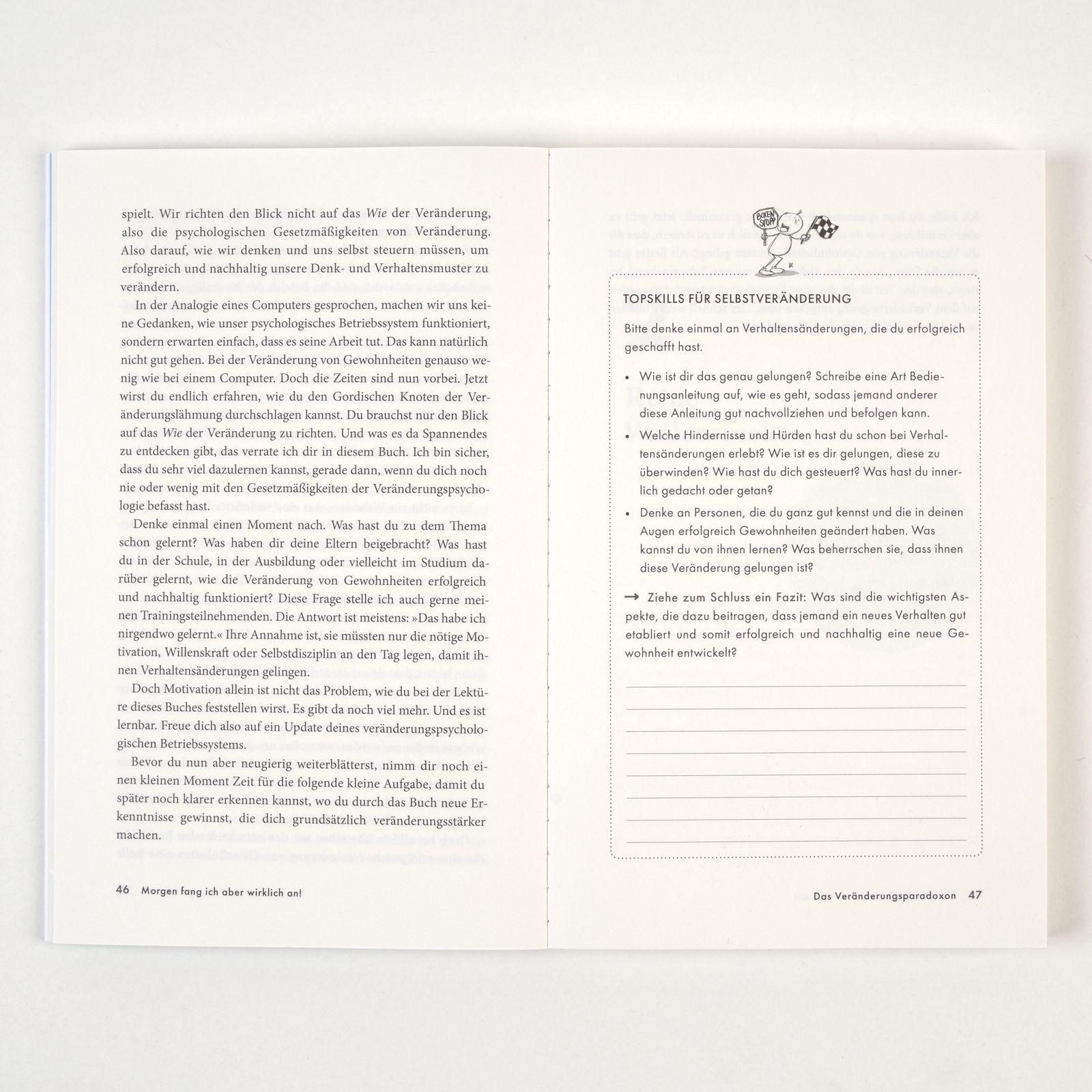 Beispielinhalt (Bild) Morgen fang ich aber wirklich an!