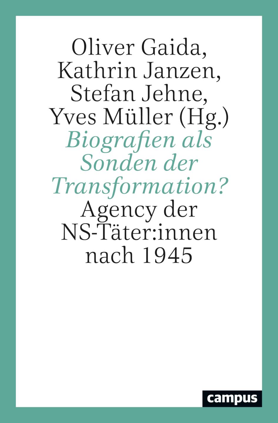 Vorderes Coverbild Biografien als Sonden der Transformation?