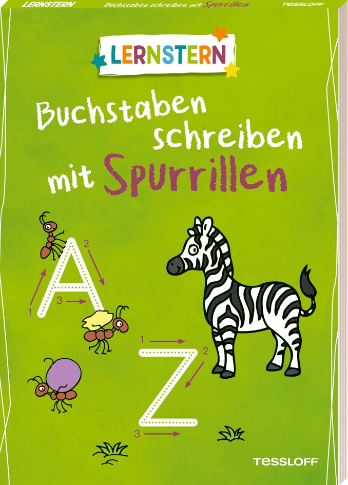Vorderes Coverbild LERNSTERN. Buchstaben schreiben mit Spurrillen