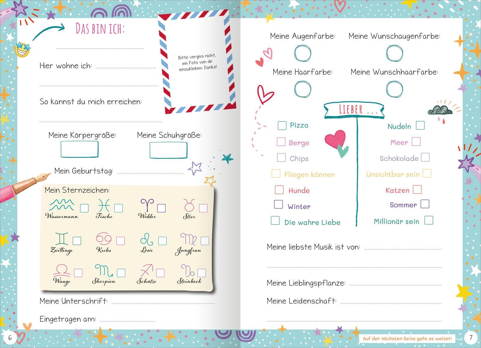 Beispielinhalt (Bild) Ihr seid die Besten! - Das schönste Freundschaftsbuch ever (PS: Du bist die Beste!)
