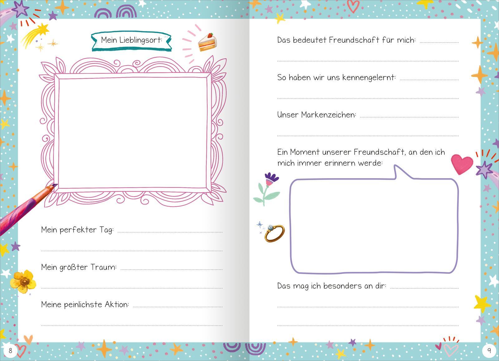 Beispielinhalt (Bild) Ihr seid die Besten! - Das schönste Freundschaftsbuch ever (PS: Du bist die Beste!)