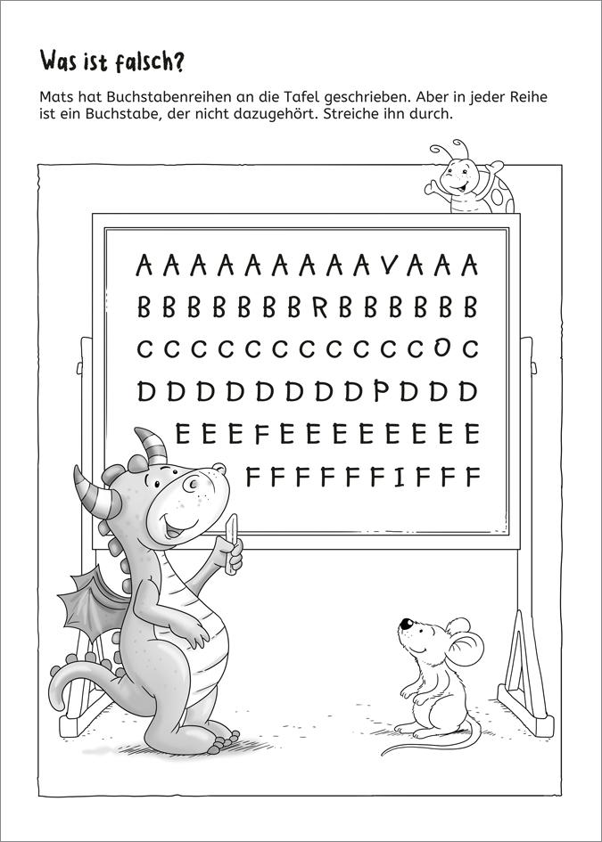 Beispielinhalt (Bild) LERNSTERN. Mein drachenstarkes Vorschulbuch