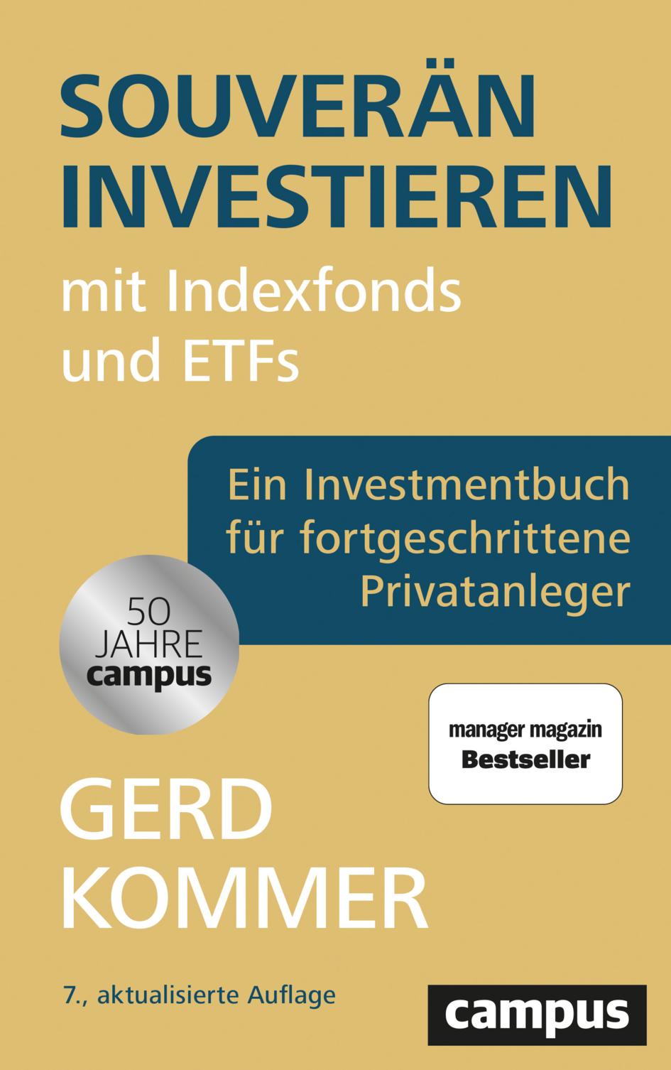 Vorderes Coverbild Souverän investieren mit Indexfonds und ETFs