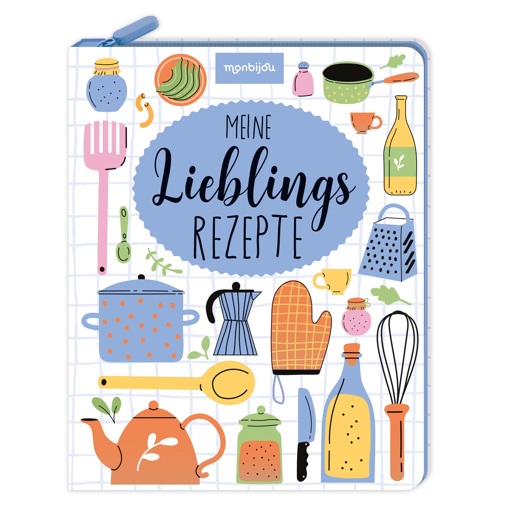 Vorderes Coverbild Meine Lieblingsrezepte - Eintragbuch mit Reißverschluss