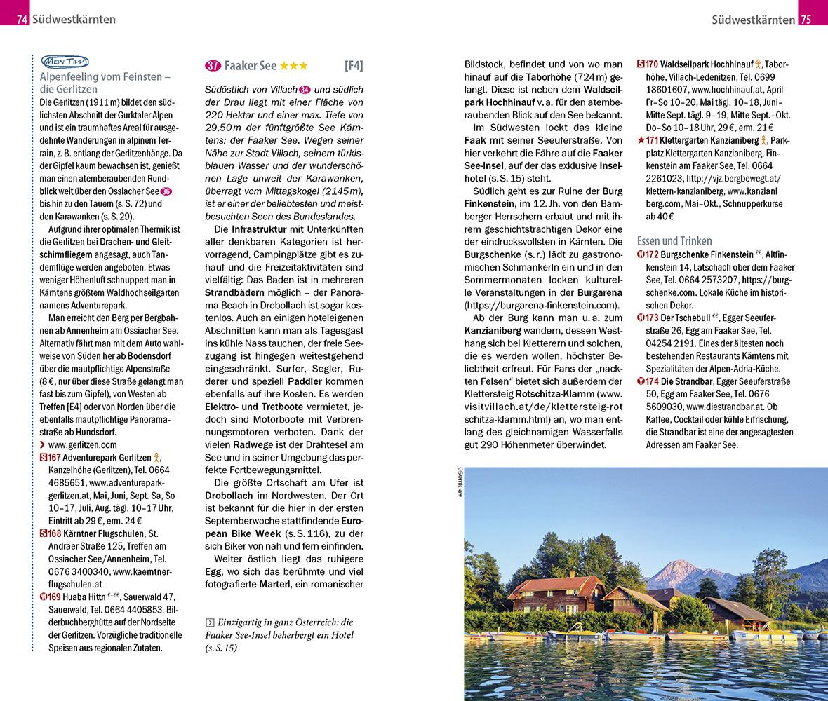 Beispielinhalt (Bild) Reise Know-How MeinTrip Kärnten