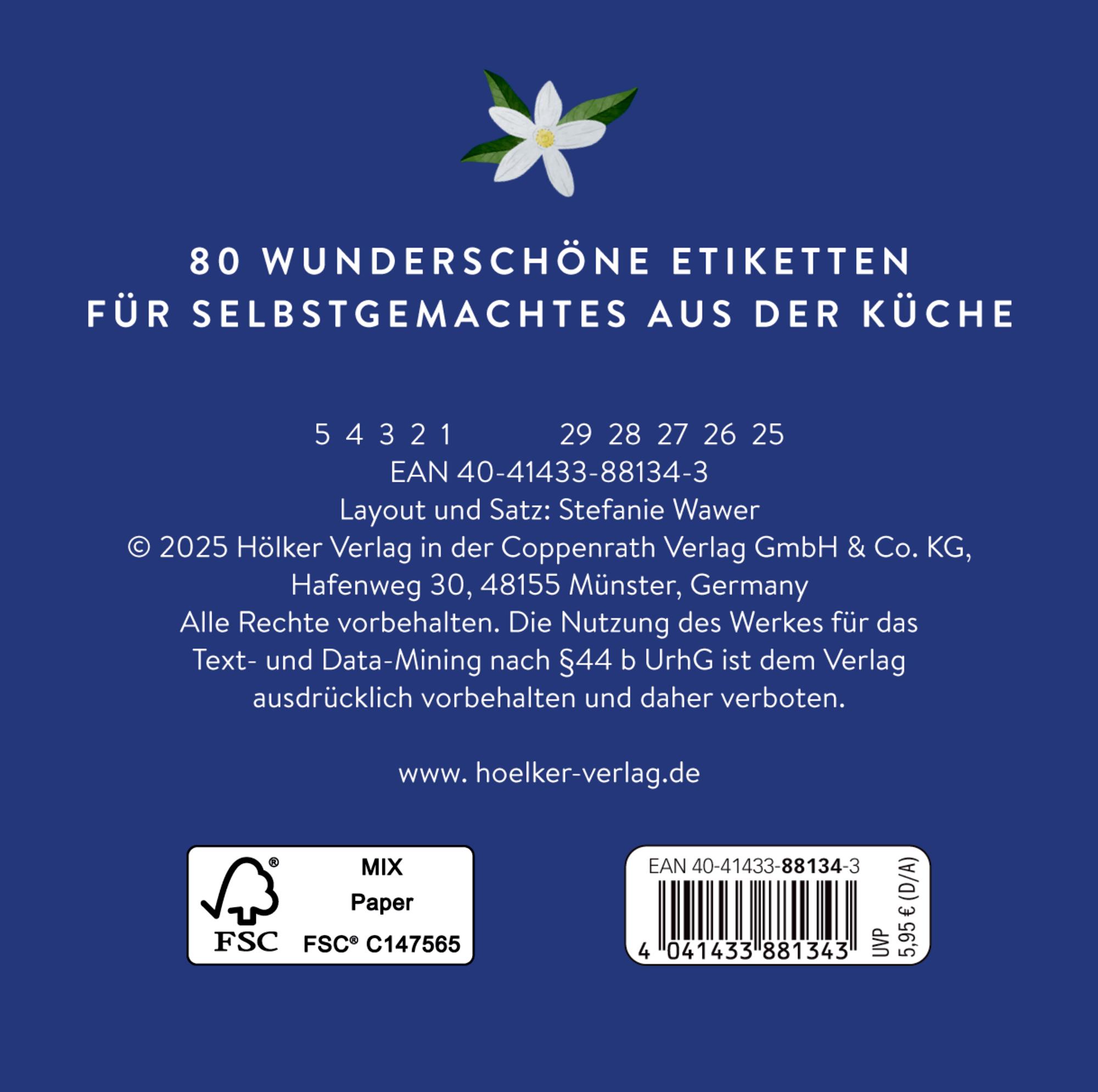 Rückseitencover Küchenetiketten - Portugiesische Fliesen