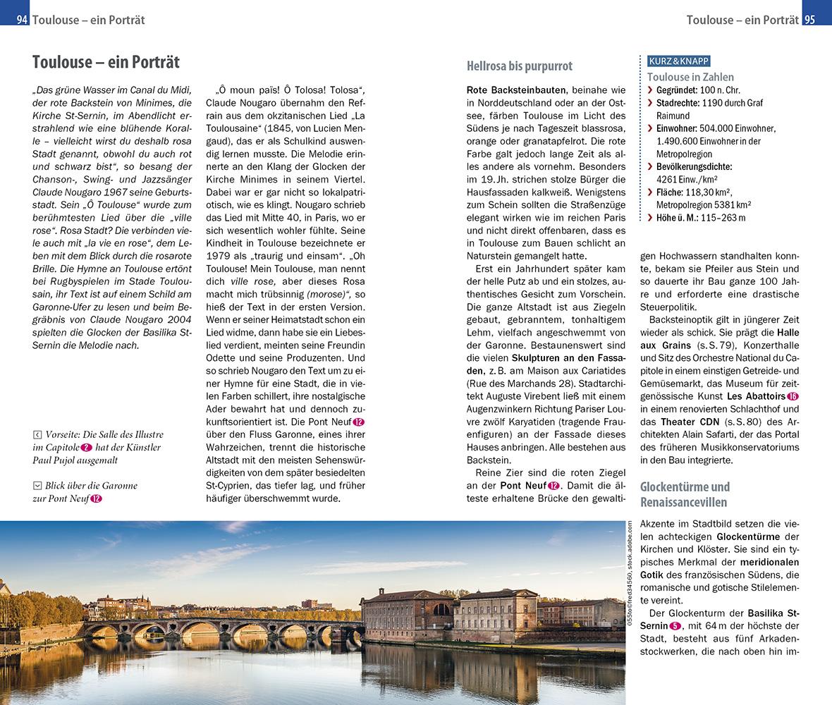 Beispielinhalt (Bild) Reise Know-How CityTrip Toulouse
