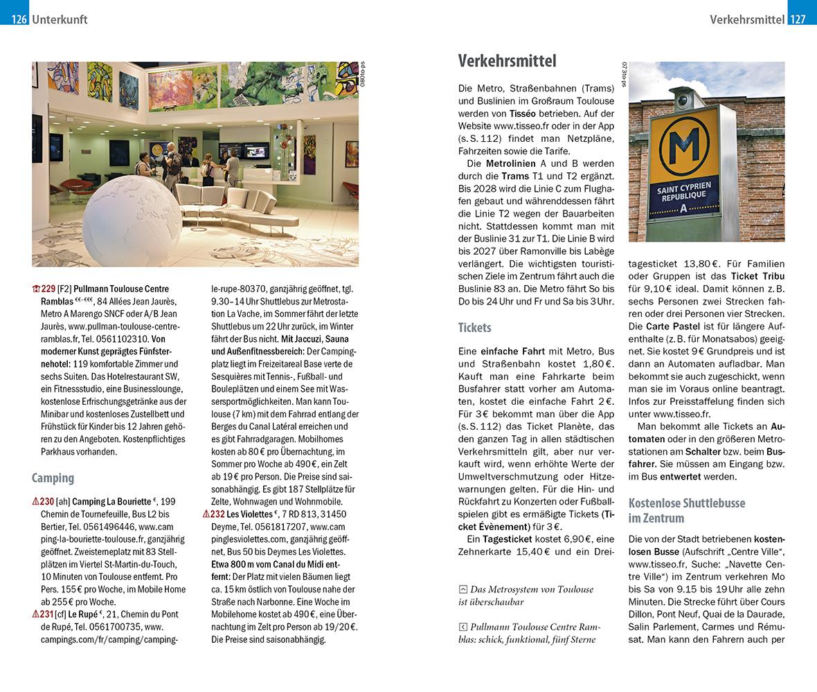 Beispielinhalt (Bild) Reise Know-How CityTrip Toulouse