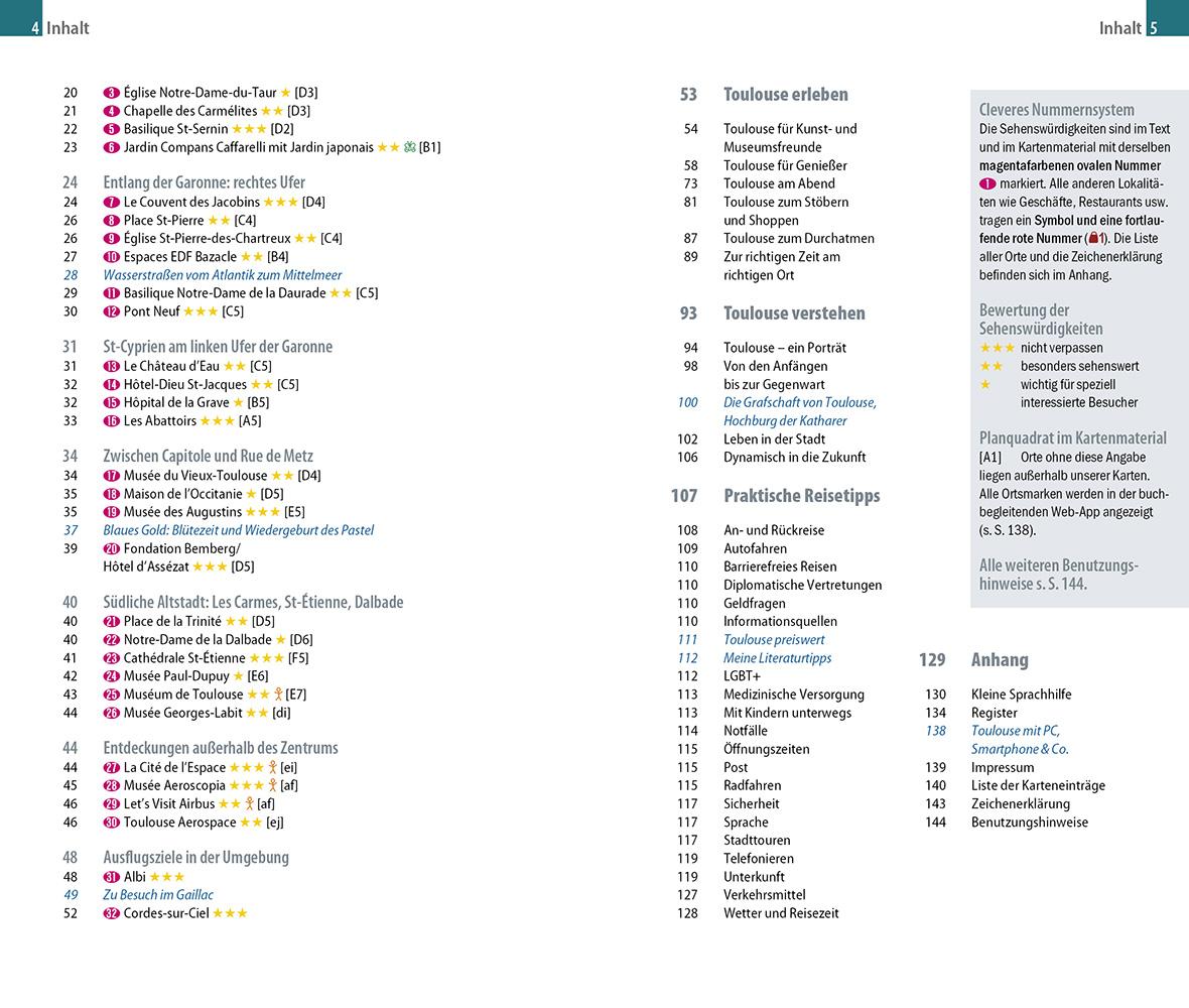 Beispielinhalt (Bild) Reise Know-How CityTrip Toulouse