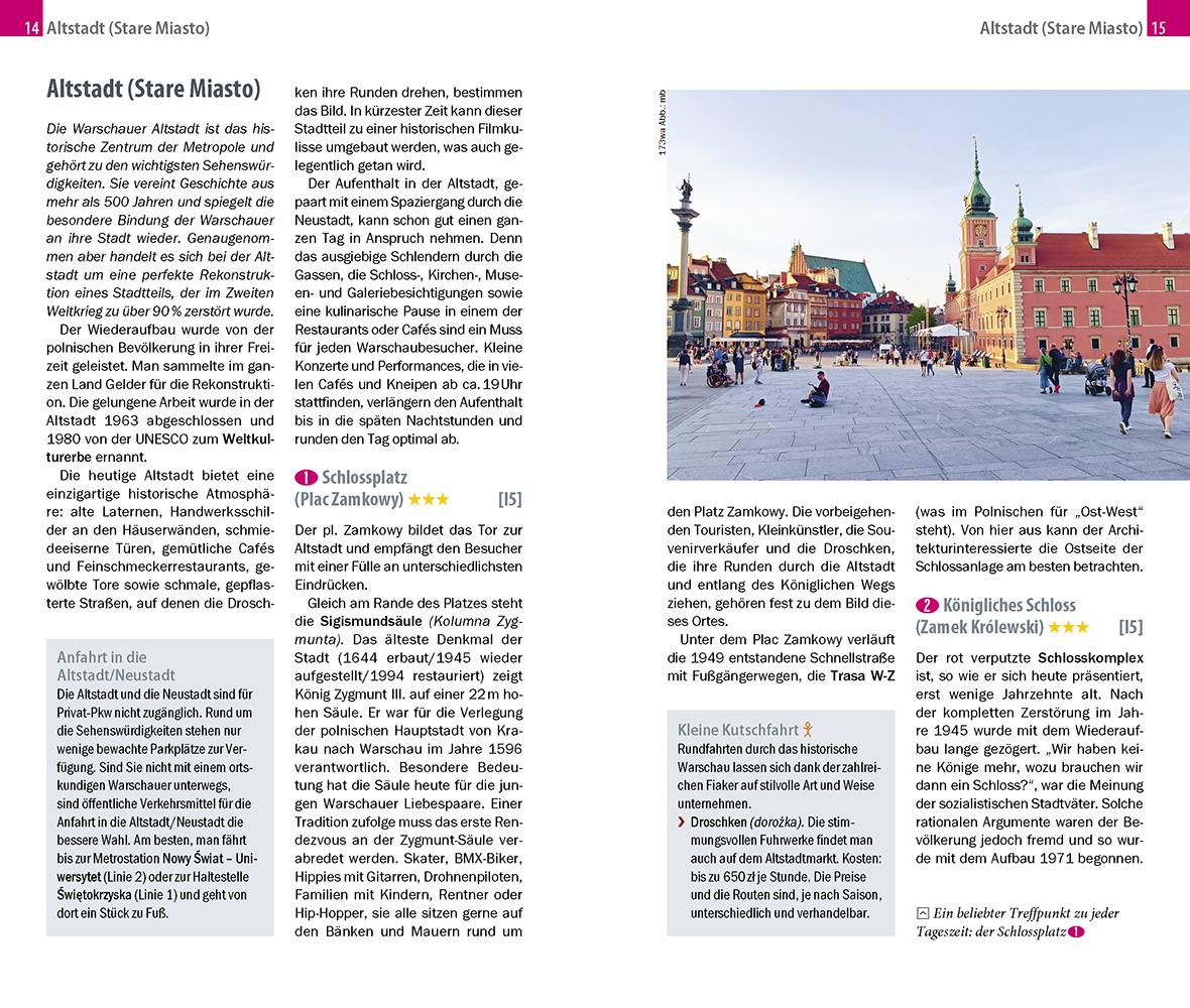 Beispielinhalt (Bild) Reise Know-How CityTrip Warschau