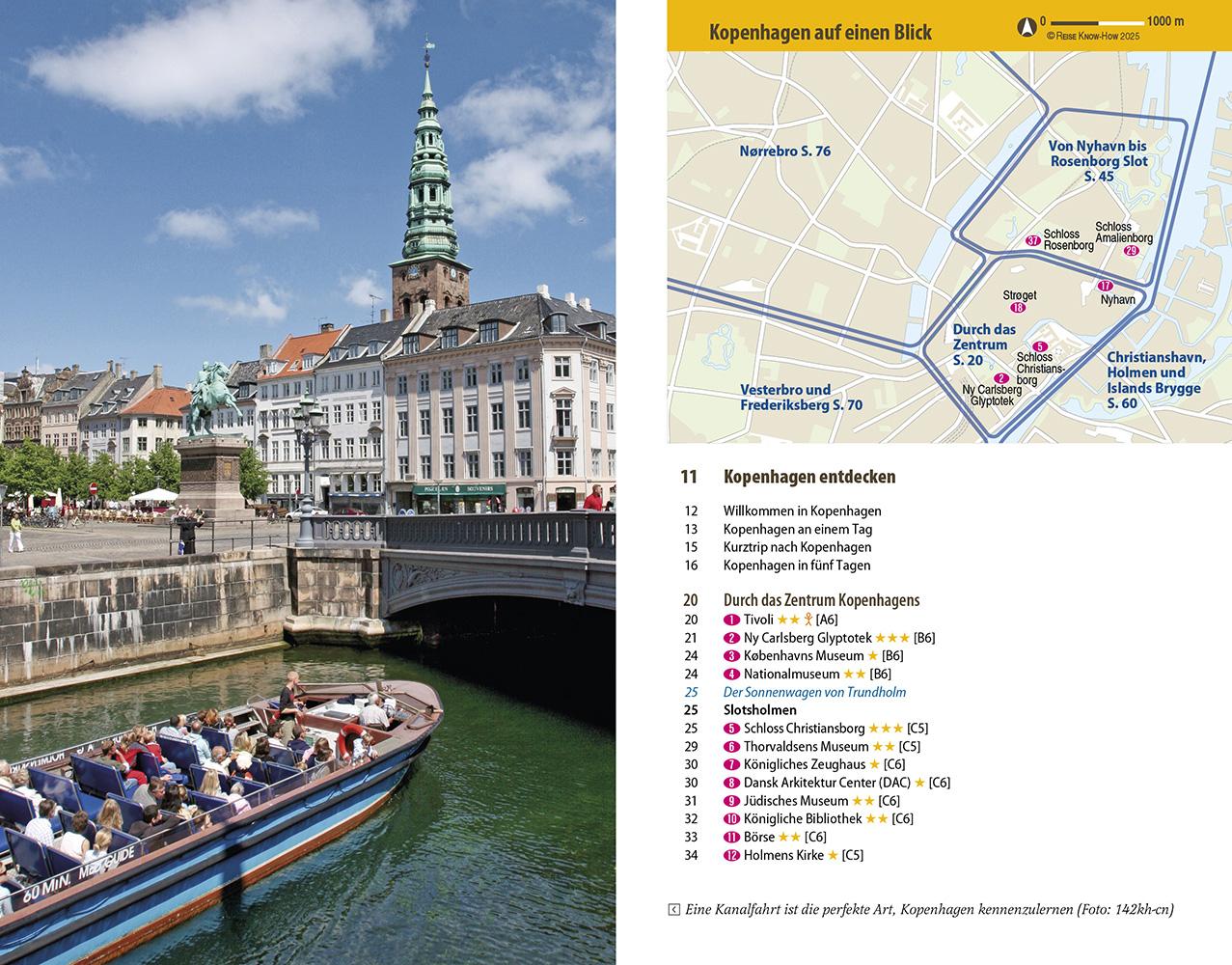 Beispielinhalt (Bild) Reise Know-How Reiseführer  Kopenhagen und Öresundregion mit Malmö, Lund und Helsingborg